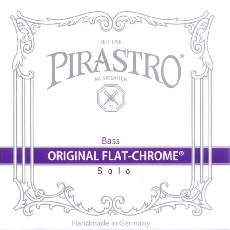 Струны для контрабаса Pirastro Original Flat-Chrome Solo Bass SET