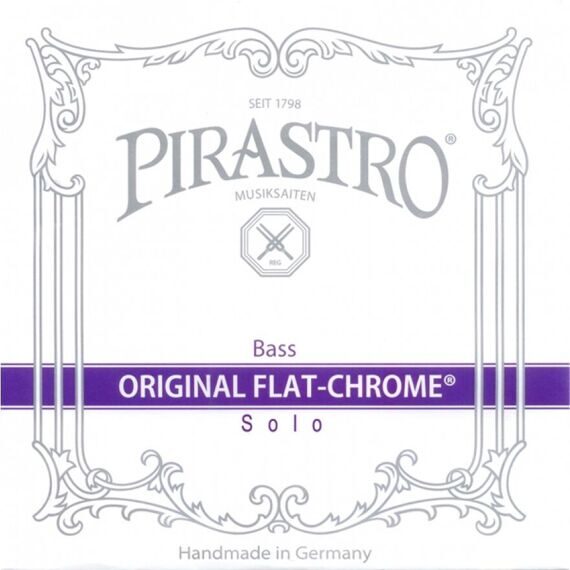 Струны для контрабаса Pirastro Original Flat-Chrome Solo Bass SET