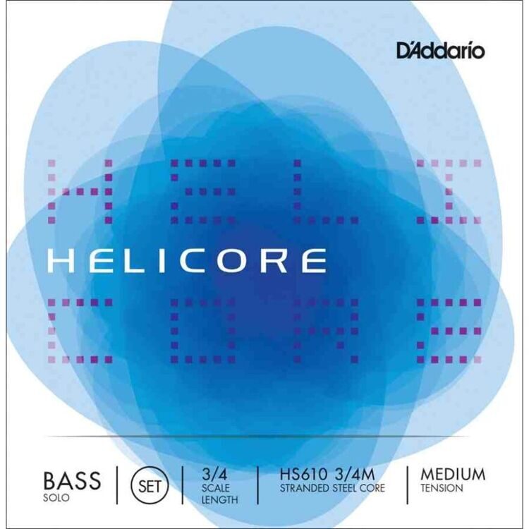 Струны для контрабаса D`Addario Helicore Solo Bass SET, medium